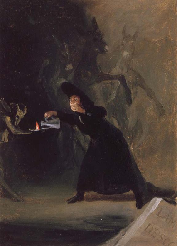 Francisco de Goya A Scene from El Hechizado por Fuerza oil painting picture